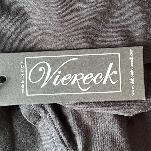 NWT Deborah Viereck Black Tie-Dye Midi Dress - Picture 9 of 10